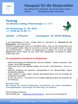 Hausputz f&uuml;r die K&ouml;rperzellen