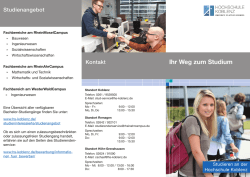 Ihr Weg zum Studium - Hochschule Koblenz