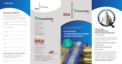 kooperation - Fraunhofer IVV