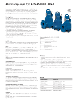 Abwasserpumpe Typ ABS AS 0530 - 0841