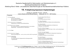 Programm - Deutsche Gesellschaft für Wehrmedizin und
