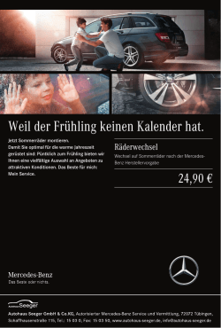 Räderwechsel Mercedes