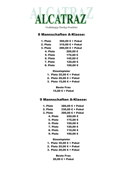 Preisverteilung A 8