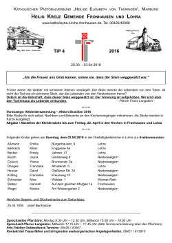 TIP_2016_04 ab 20.3.2016 - Katholische Kirche Fronhausen