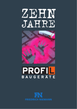 PROFIL Bauger&auml;te-Katalog