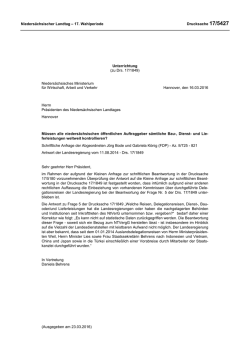Drs. 17/5427 - Nieders&auml;chsischer Landtag