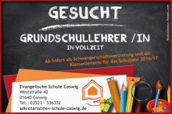 Gesucht - Evangelische Schule Coswig