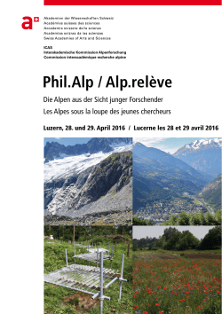 Programm - Phil.Alp 2016