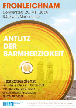 Festgottesdienst - Erzbistum M&uuml;nchen und Freising
