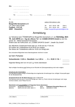 Anmeldung - Bürgerhilfe Gerresheim eV