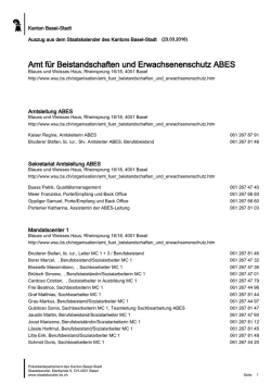 Amt für Beistandschaften und Erwachsenenschutz ABES