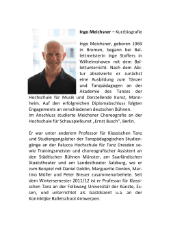 Ingo Meichsner - Kurzbiografie - Deutscher Berufsverband für