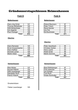Gr&uuml;ndonnerstagschiessen Heimenhausen