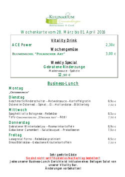 Business-Lunch - Kulinarium Emmendingen