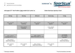 KURSPLAN by - Sporticus
