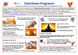 Plan Osterferien Phönix Schulclub Beierfeld 2016