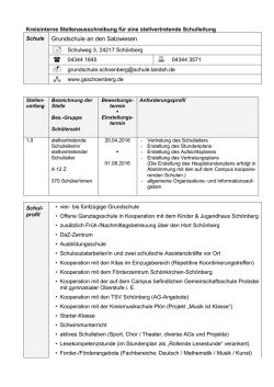 Grundschule an den Salzwiesen in Sch&ouml;nberg (Kreis Pl&ouml;n)