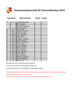Herren-Vereins- meisterschaft