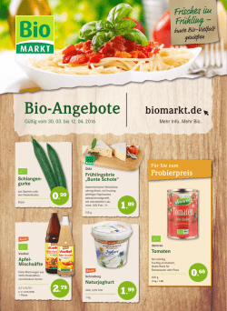Handzettel-Angebot g&uuml;ltig ab Mittwoch, 30.03.2016