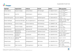 Highlight Organisation Adresse PLZ/Ort Telefon &Ouml;ffnungszeiten