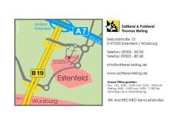 Sieboldstraße 12 D-97230 Estenfeld / Würzburg Telefon: 09305