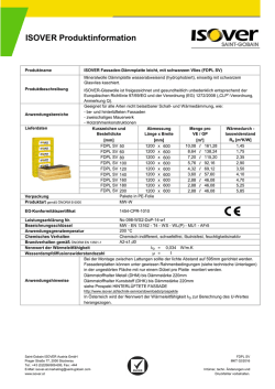 ISOVER Produktinformation