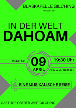 In der Welt dahoam - Kultur