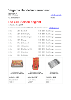 Vegema Handelsunternehmen Die Grill