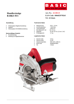 Handkreiss&auml;ge B-HKS 55/1