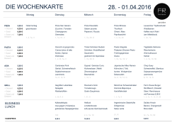Speiseplan jetzt