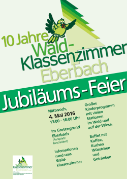 Jubil&auml;um Waldklassenzimmer 2016