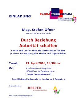 Durch Beziehung Autorit&auml;t schaffen