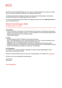 AOZ Vorlage - Stadt Z&uuml;rich