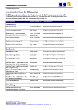 Ansprechpartner/-innen der Bildungsg&auml;nge - Konrad