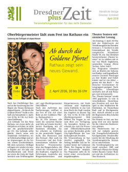 Dresdner plus Zeit 04/2016