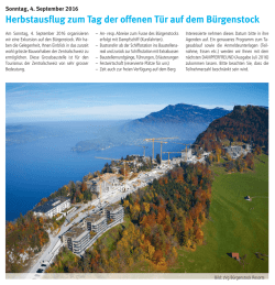 Herbstausflug zum Tag der offenen T&uuml;r auf dem B&uuml;rgenstock