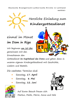 im Dom in Riga - Deutsche Evang.