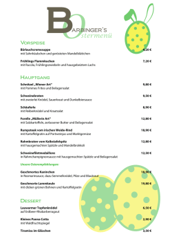 Ostern 2016 - Barbinger