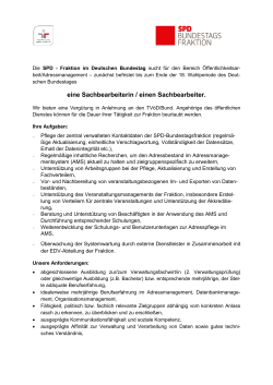 Dokument - SPD-Bundestagsfraktion