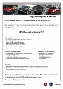 Kfz-Mechatroniker (m/w)