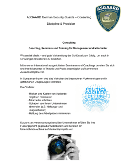 Coaching und Training für Management und Mitarbeiter
