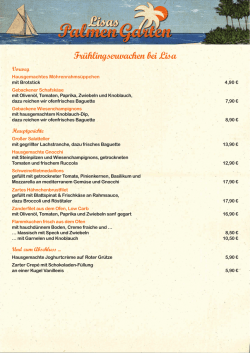 Frühlingserwachen bei Lisa
