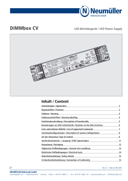 DIMMbox CV - Neumüller Elektronik GmbH