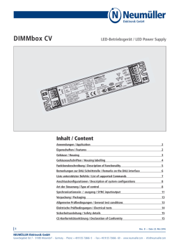 DIMMbox CV - Neum&uuml;ller Elektronik GmbH