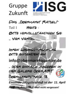 Gruppe Zukunft - ISG Obermarkt
