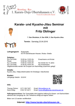 23.04.2016 Fritz Oblinger in Obertshausen