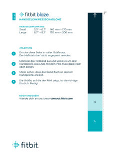 HANDGELENKMESSSCHABLONE Small 5,5" &ndash; 6,7" 140 mm