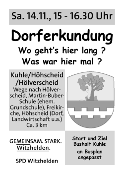 Dorferkundung - SPD Witzhelden