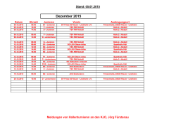 Hallenturniere im Kreis f&uuml;r die Saison 2015/16