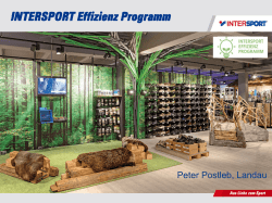 INTERSPORT Effizienz Programm